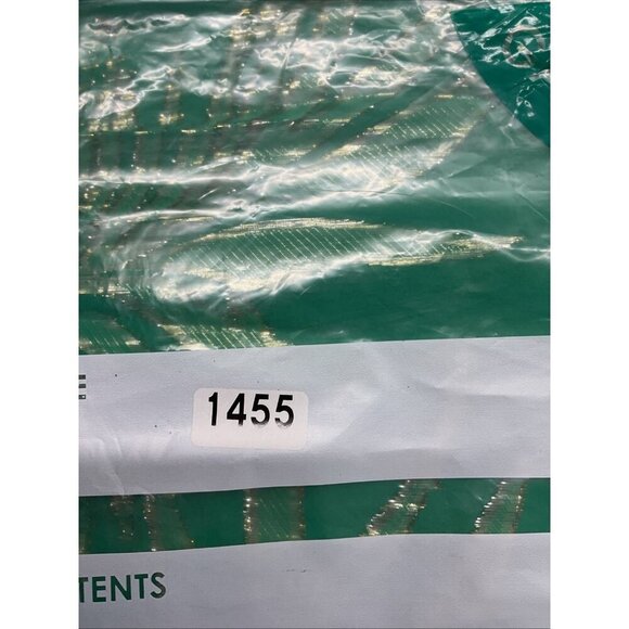 Lilly Pulitzer Green Gold Metallic Silk Long‎ Sleeve Swing Dress Size 14 Festive - Picture 14 of 14